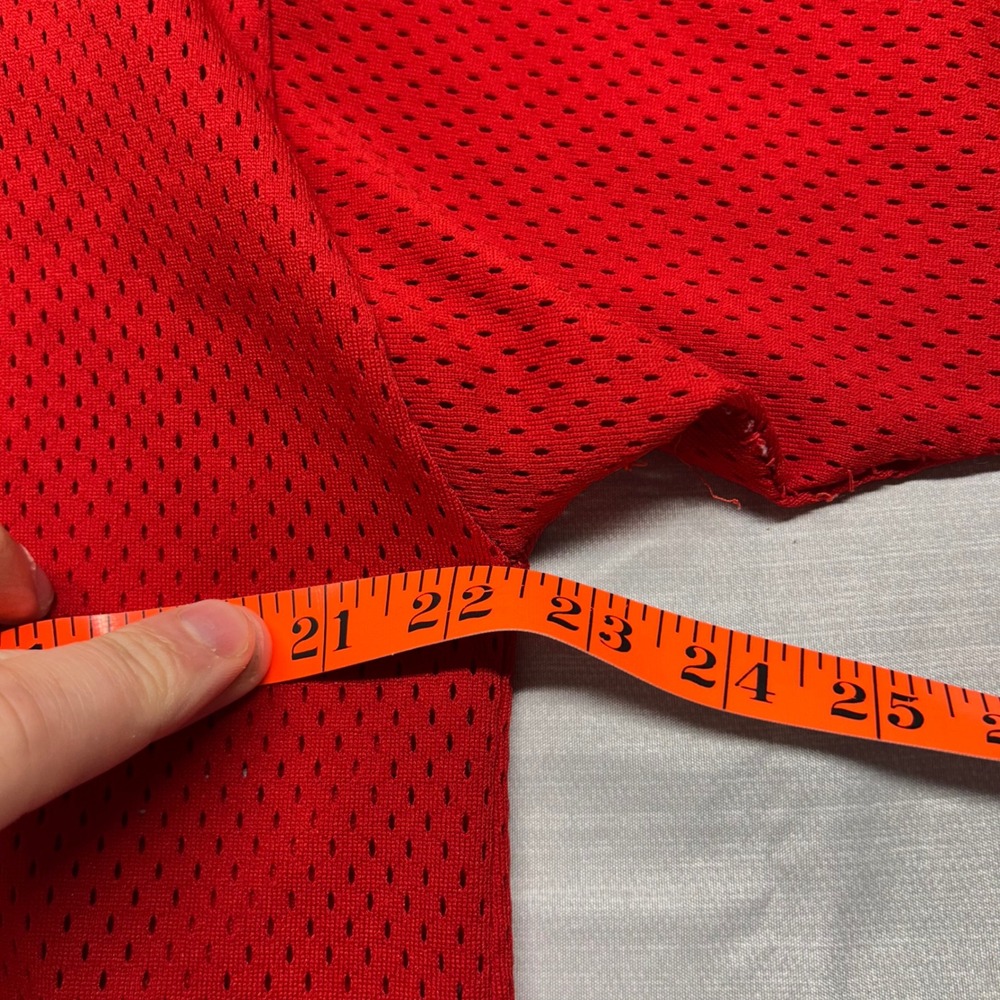 Vintage KC Chiefs Logo 7 Football Jersey Red Mesh Mens Medium Made in USA - Picture 6 of 8